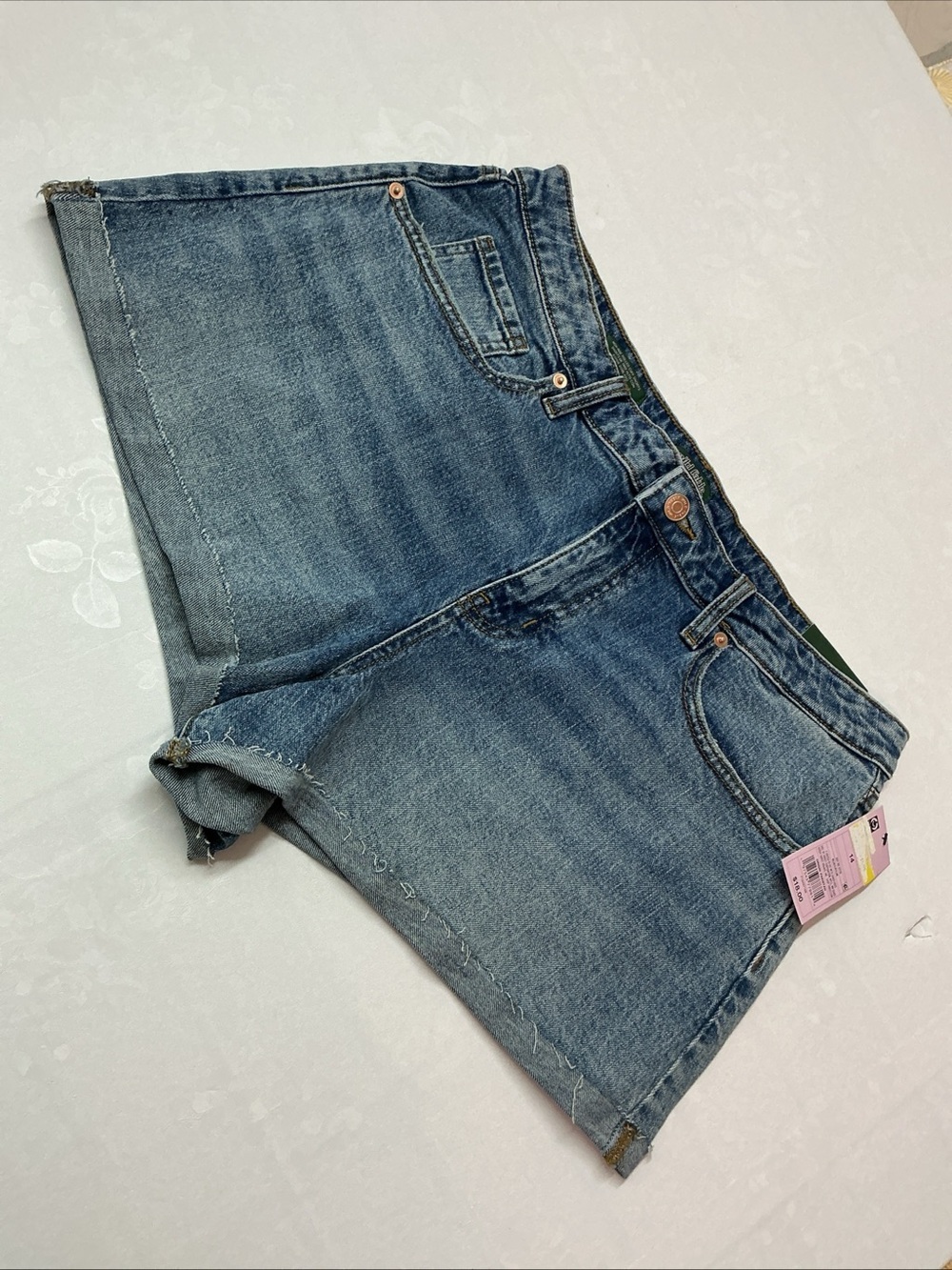 wild fable Vintage Wash Denim Shorts - Blue